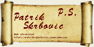 Patrik Škrbović vizit kartica